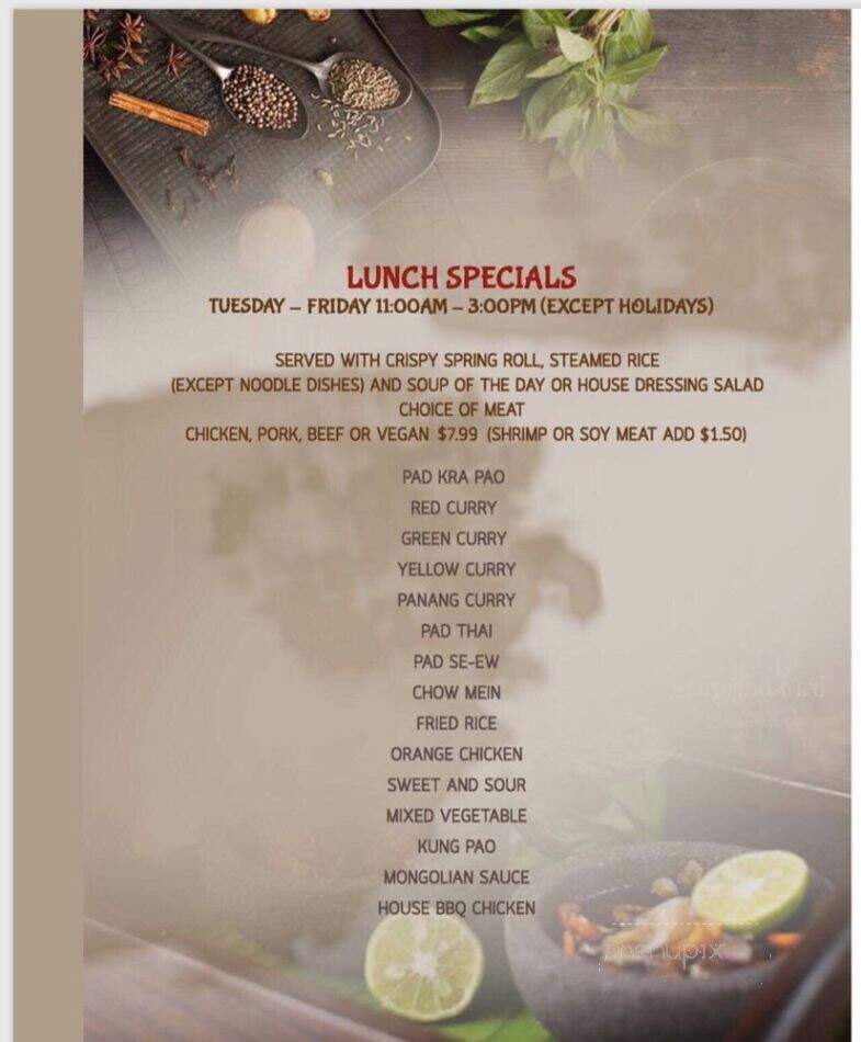 Thailicious Authentic Thai & Vegan - Henderson, NV menu_pic