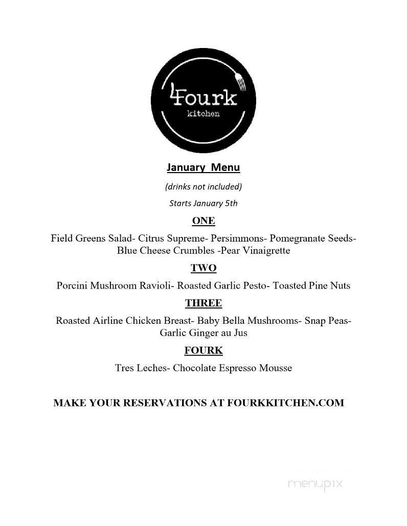 Fourk Kitchen - Lincoln, CA menu_pic