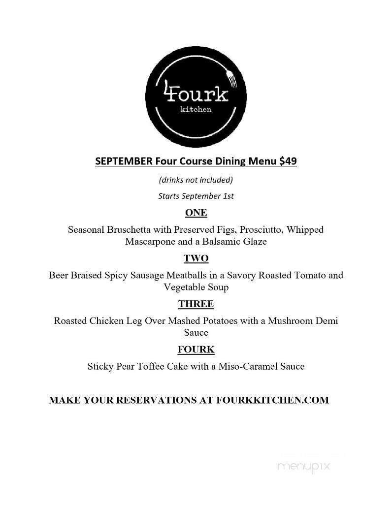 Fourk Kitchen - Lincoln, CA menu_pic