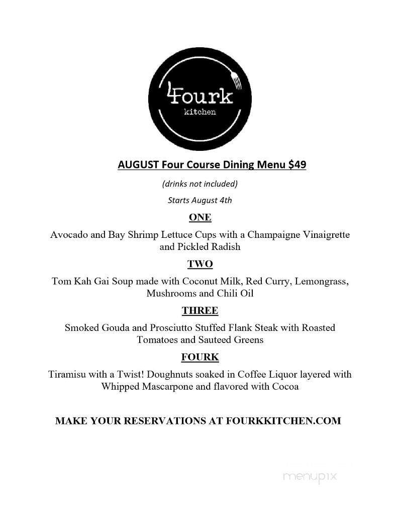 Fourk Kitchen - Lincoln, CA menu_pic