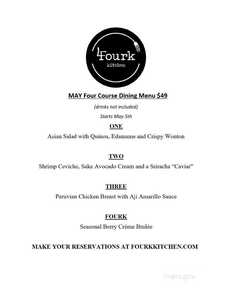Fourk Kitchen - Lincoln, CA menu_pic