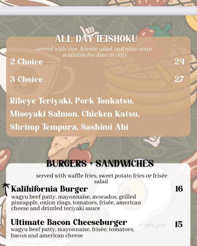 Guieb Cafe - Wahiawa, HI menu_pic
