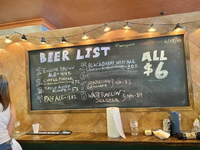 Civic Brewing - Sopchoppy, FL menu_pic