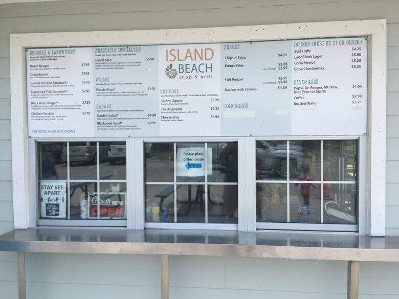 Island Beach Store & Grill - St. Augustine, FL menu_pic