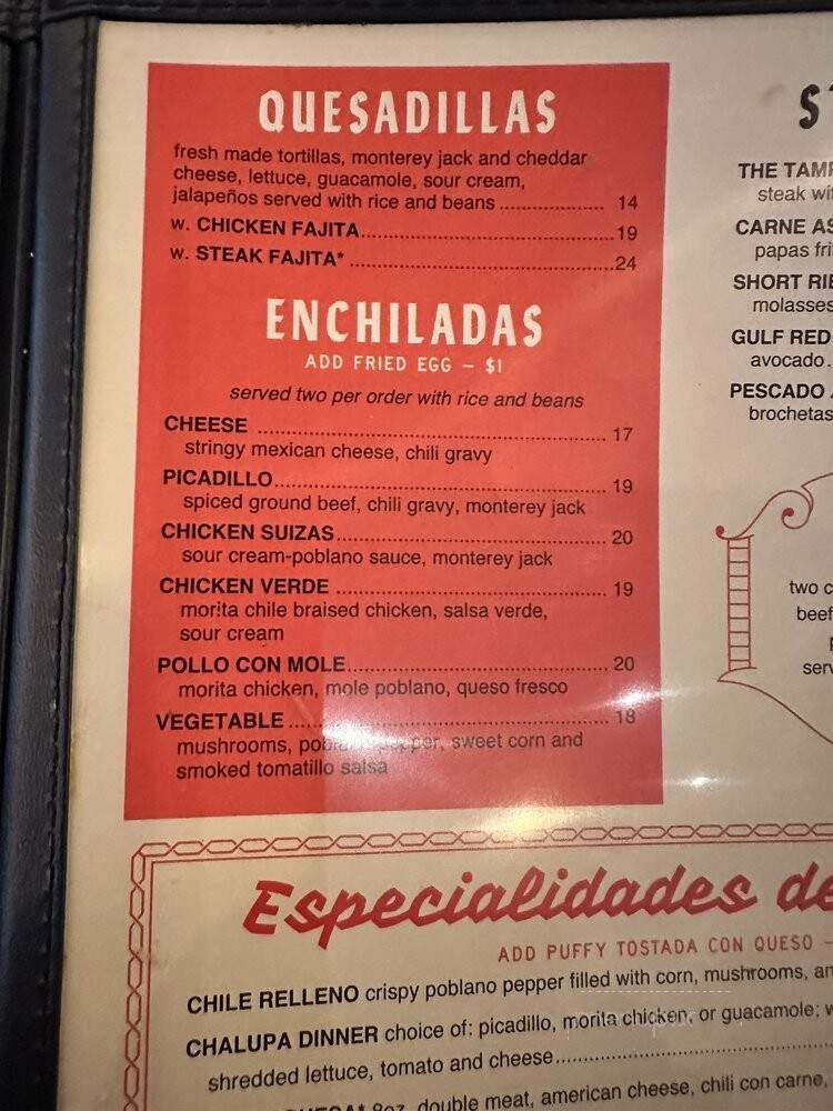 Superica - Cary, NC menu_pic