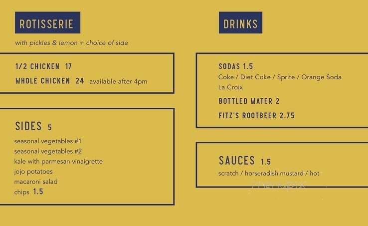 Chicken Scratch - Glendale, MO menu_pic