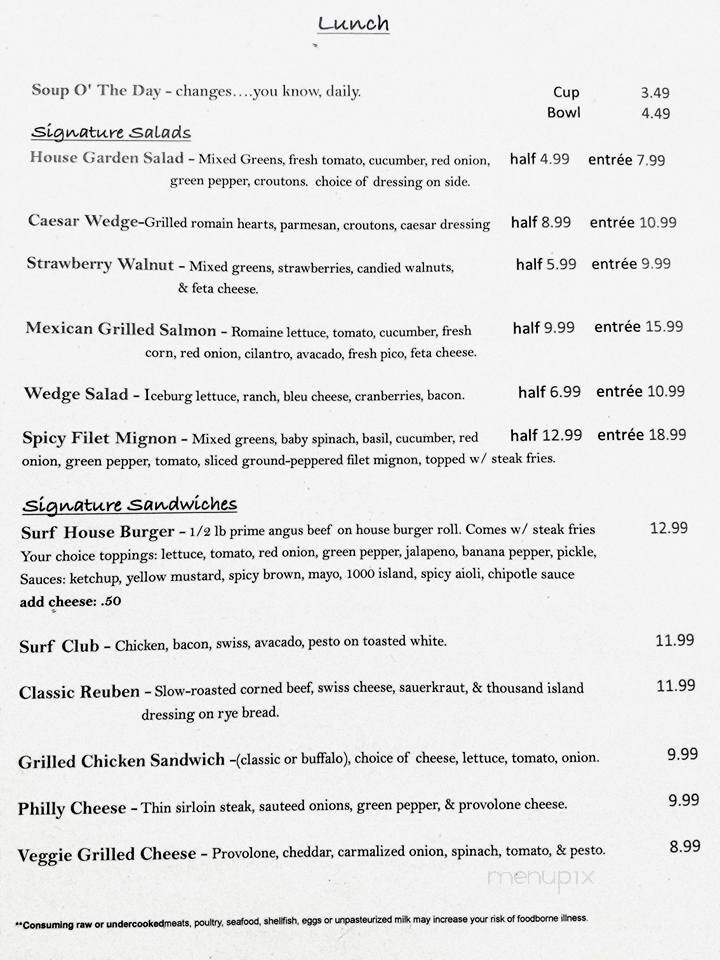 Piper Bay Cafe - Delmont, PA menu_pic