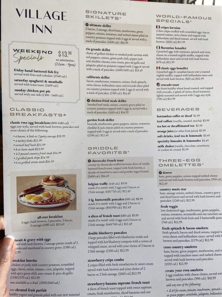 The Village Inn - Oldsmar, FL menu_pic