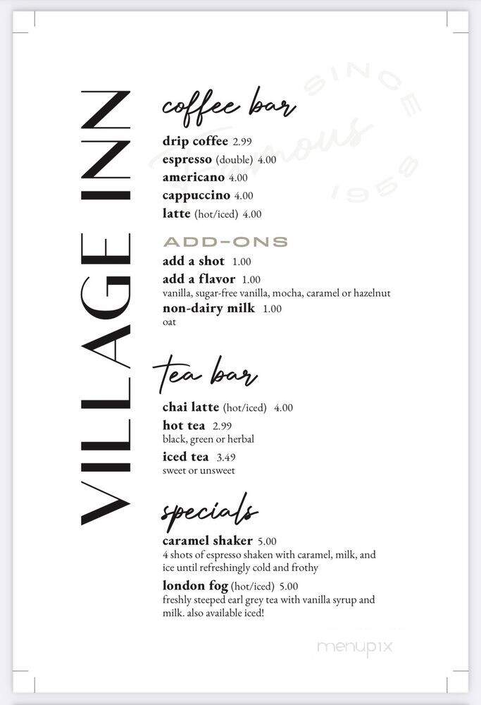 The Village Inn - Oldsmar, FL menu_pic