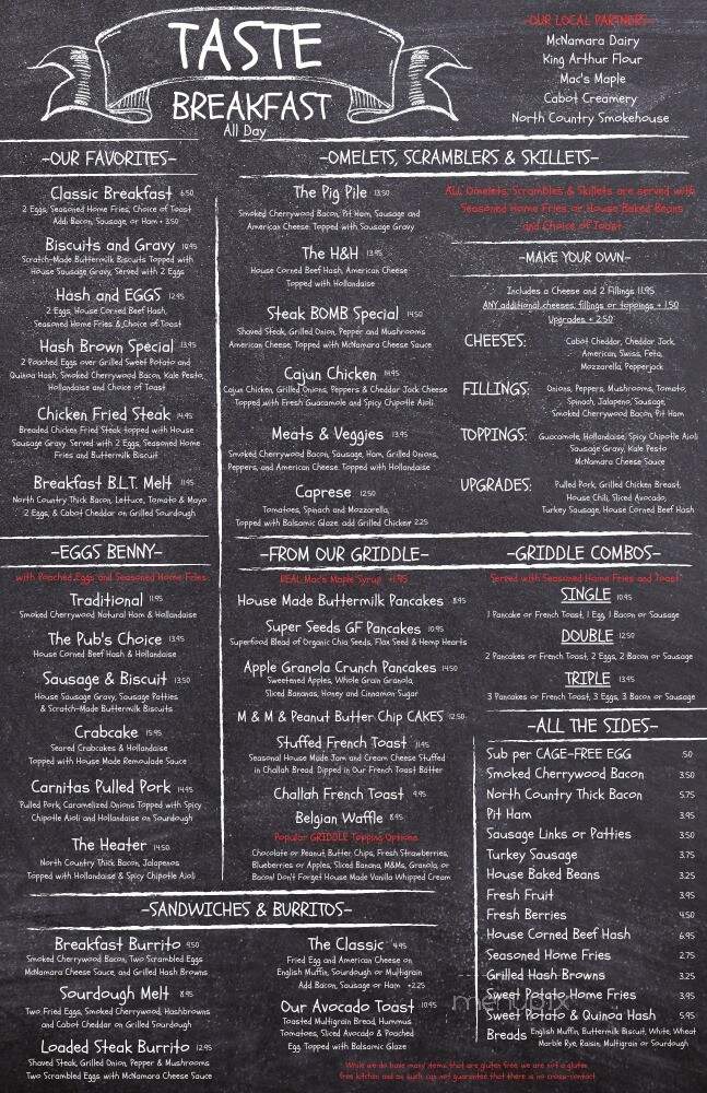 Ziggy's Pizza - West Lebanon, NH menu_pic