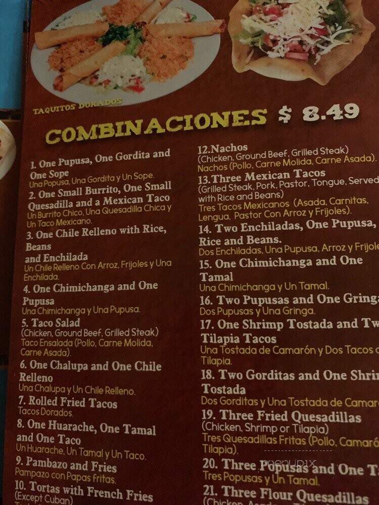 Tlaloc El Mexicano - Athens, GA menu_pic