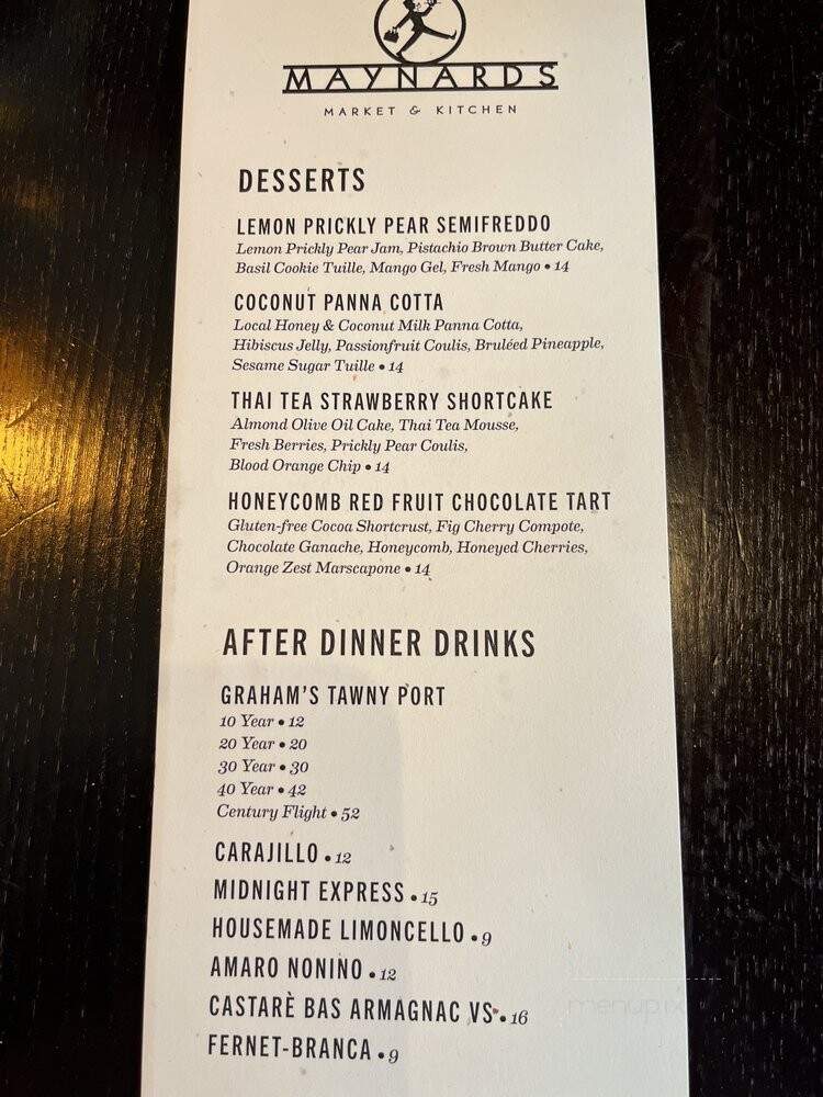 Maynards Market & Kitchen - Tucson, AZ menu_pic