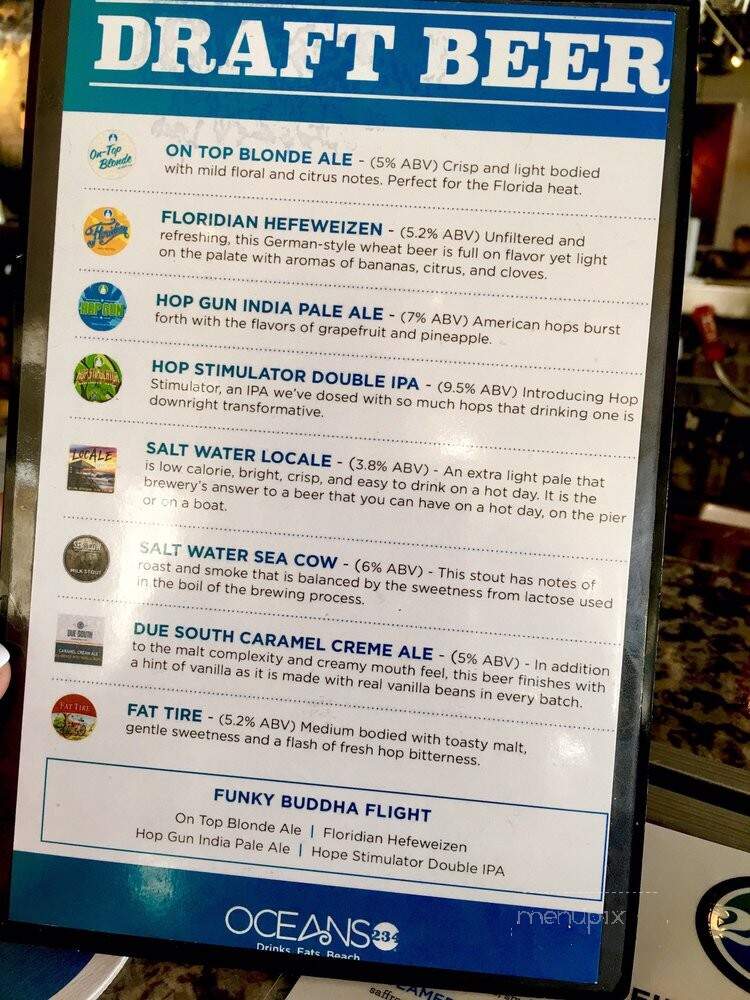 Oceans 234 - Deerfield Beach, FL menu_pic