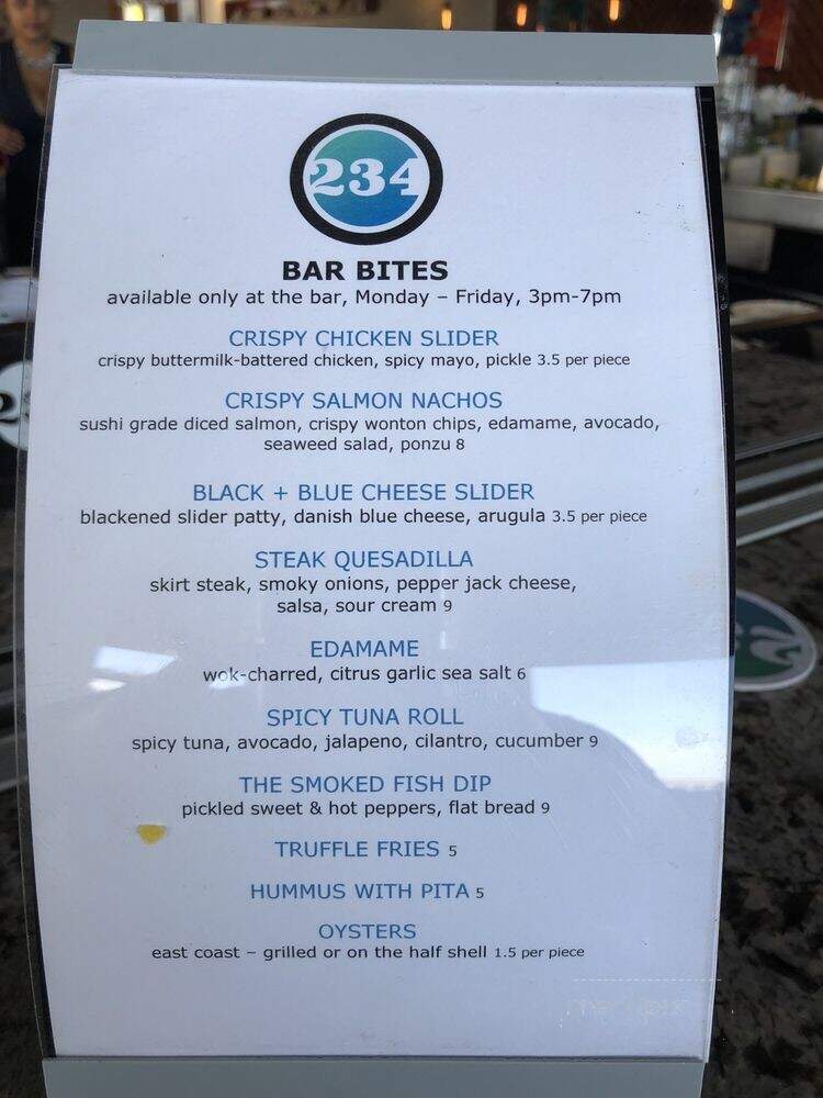 Oceans 234 - Deerfield Beach, FL menu_pic