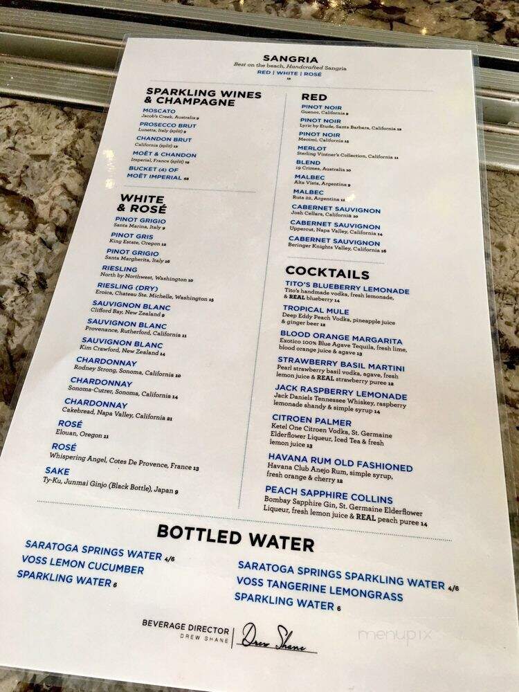 Oceans 234 - Deerfield Beach, FL menu_pic