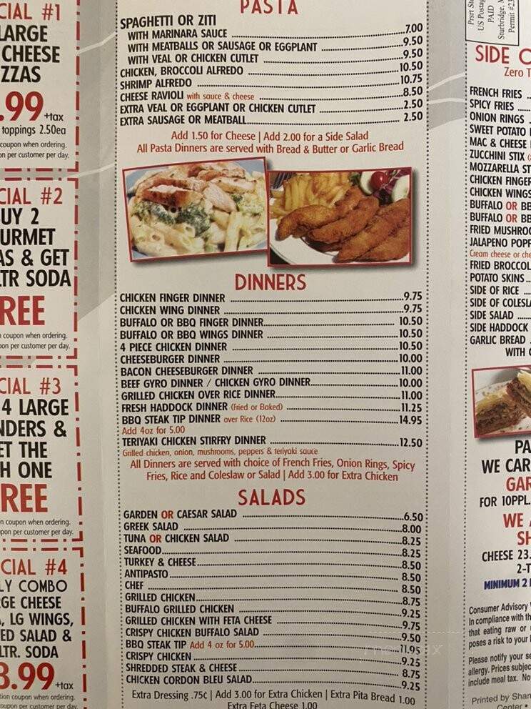 Cleghorn House Of Pizza - Fitchburg, MA menu_pic