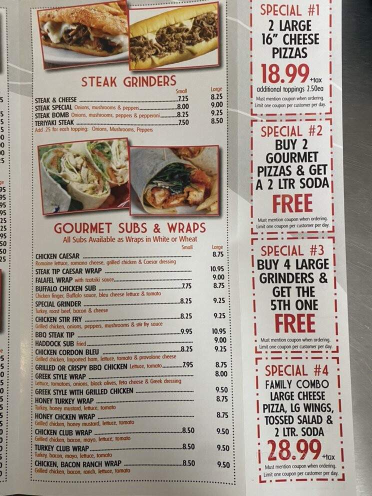 Cleghorn House Of Pizza - Fitchburg, MA menu_pic