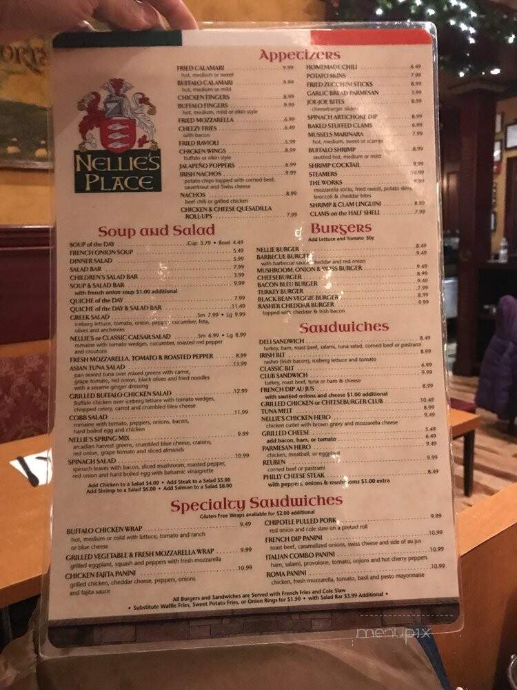 Nellie's Place - Waldwick, NJ menu_pic