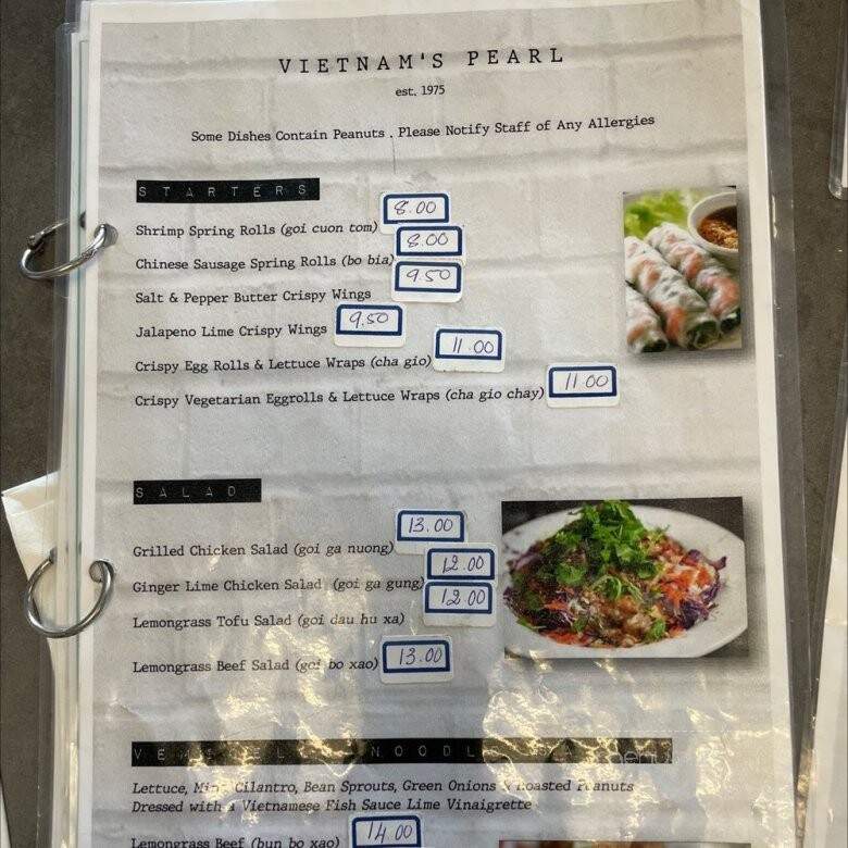 Vietnam Pearl - Costa Mesa, CA menu_pic