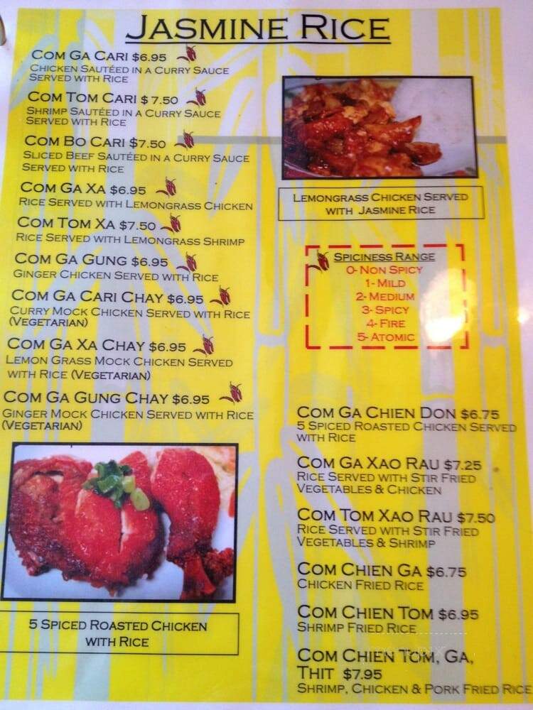 Vietnam Pearl - Costa Mesa, CA menu_pic