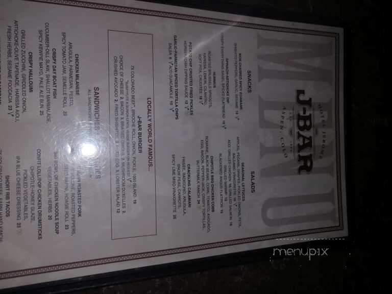 Willow Creek Bistro - Aspen, CO menu_pic