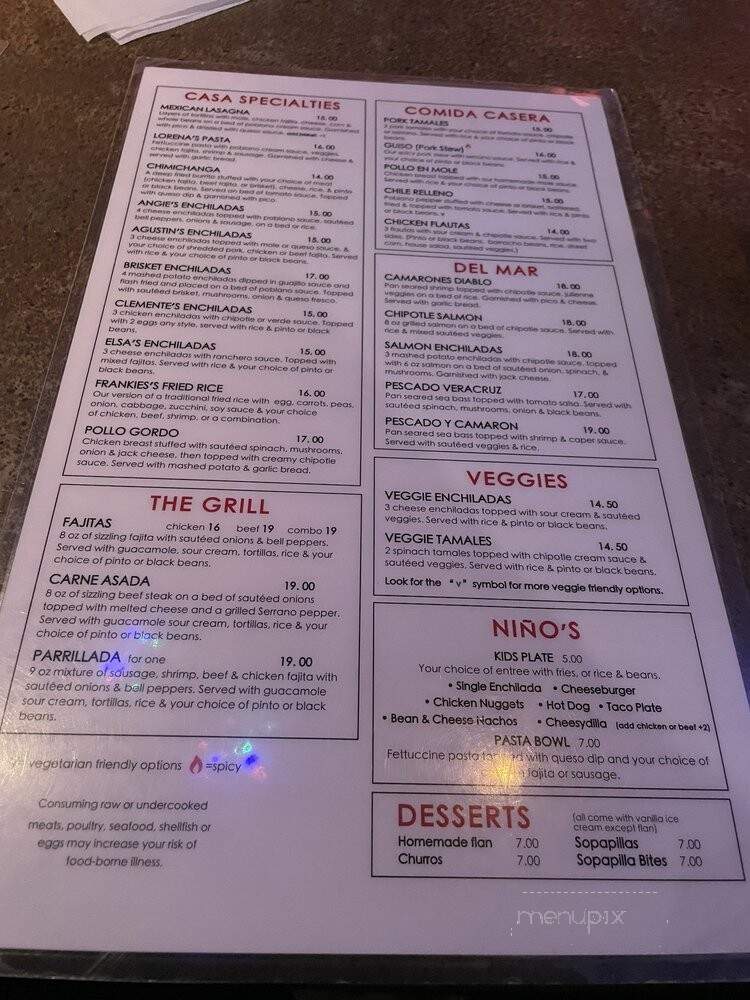 Dos Arroyos Comida Casera - Richardson, TX menu_pic