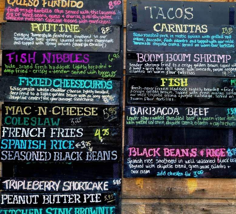 Shebas Wicked Kitchen - Oakland, ME menu_pic