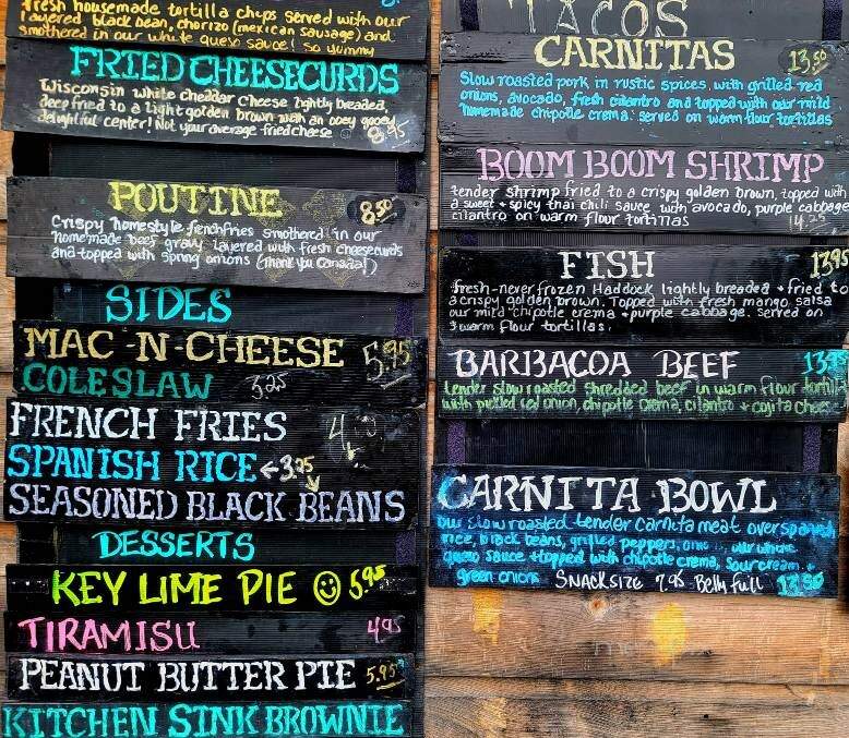 Shebas Wicked Kitchen - Oakland, ME menu_pic