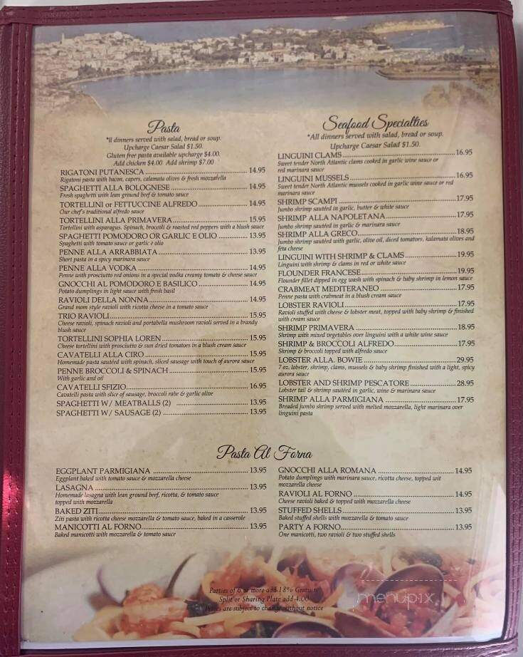Mamma Rita's - Groveland, FL menu_pic