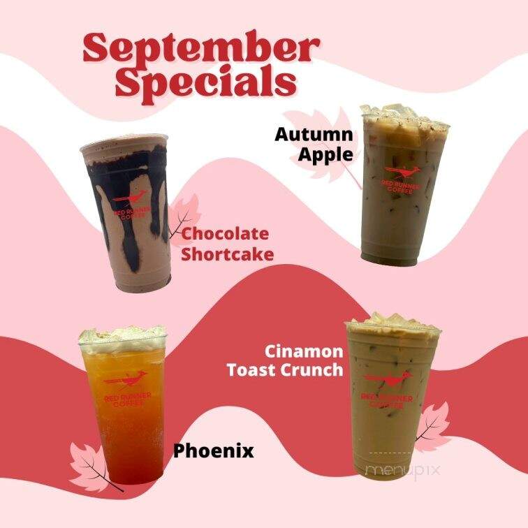 Red Runner Coffee - San Antonio, TX menu_pic