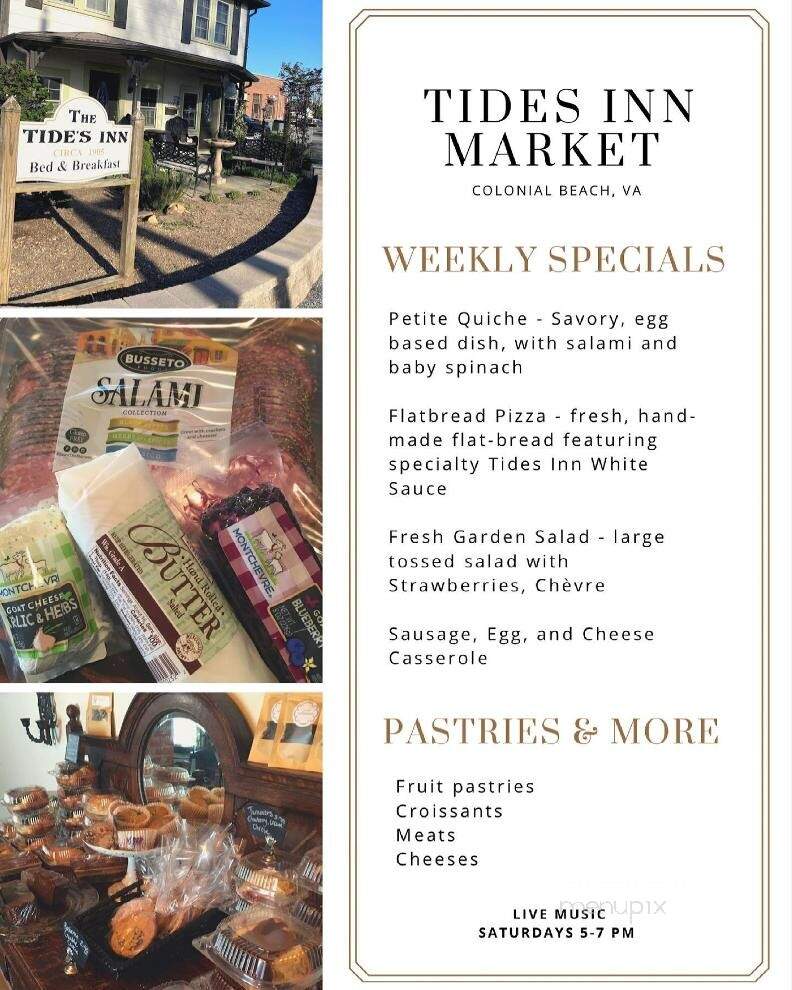 The Tides Inn Market - Colonial Beach, VA menu_pic