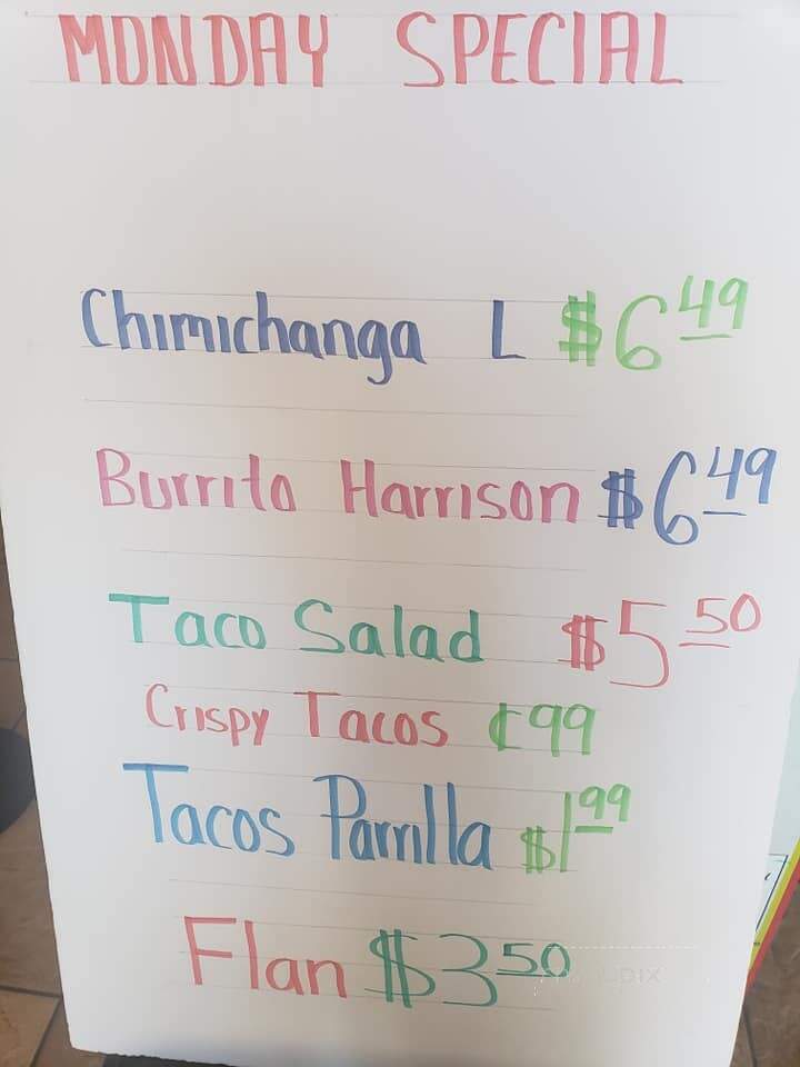 Nopalitos Grill - Harrison, AR menu_pic