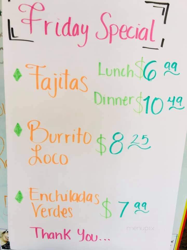 Nopalitos Grill - Harrison, AR menu_pic