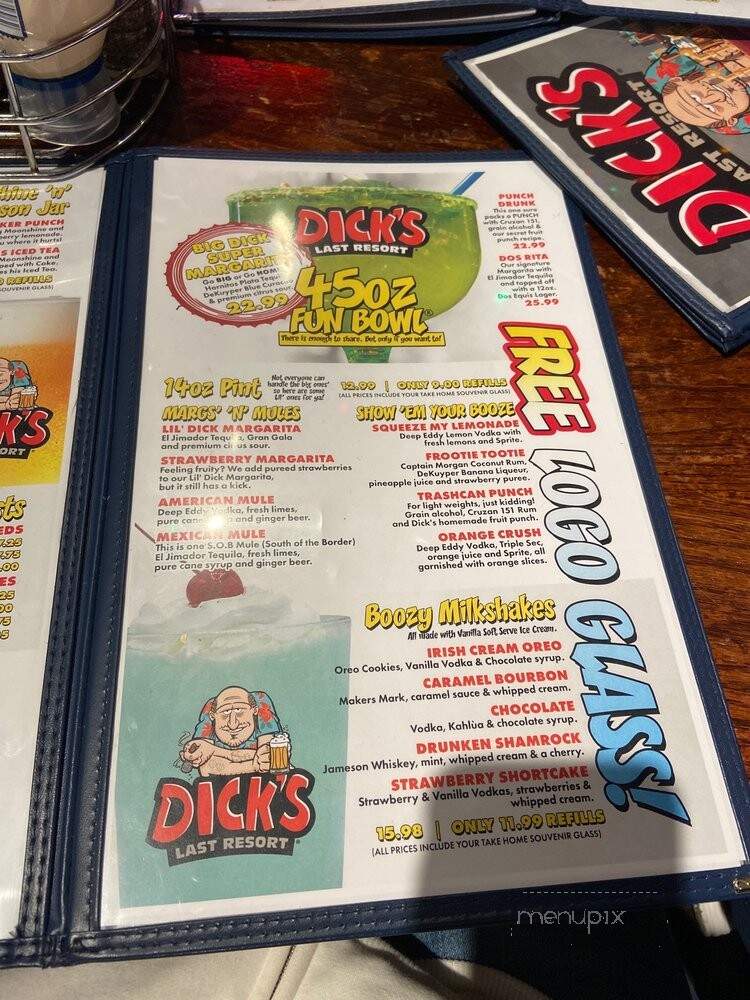 Dick's Last Resort - Pigeon Forge - Pigeon Forge, TN menu_pic