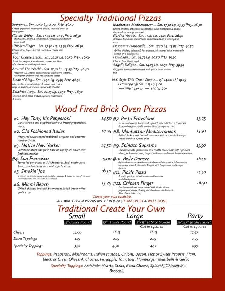 Gianni Mazia's on Main - Clarence, NY menu_pic