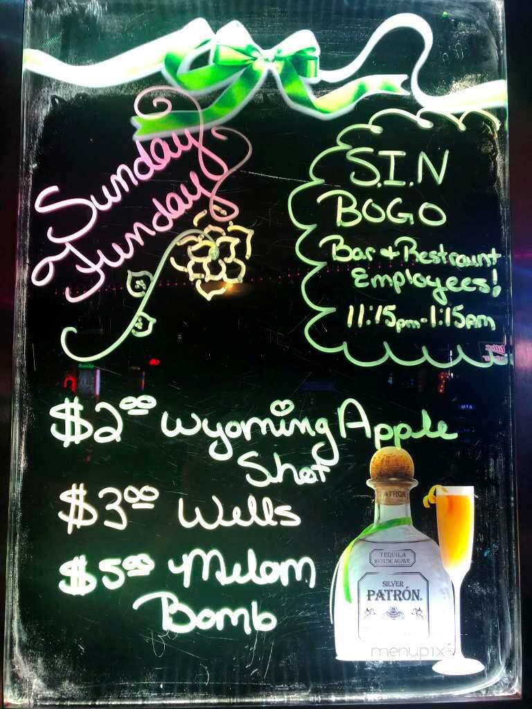 Horseshoe Bar & Grill - Casper, WY menu_pic