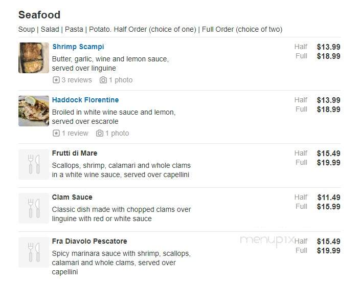 Papa Joe's Italian Eatery - Rochester, NY menu_pic