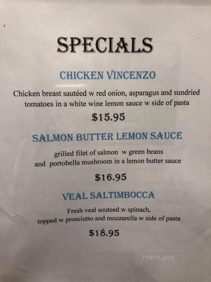 Dolce Vita - Sumneytown, PA menu_pic