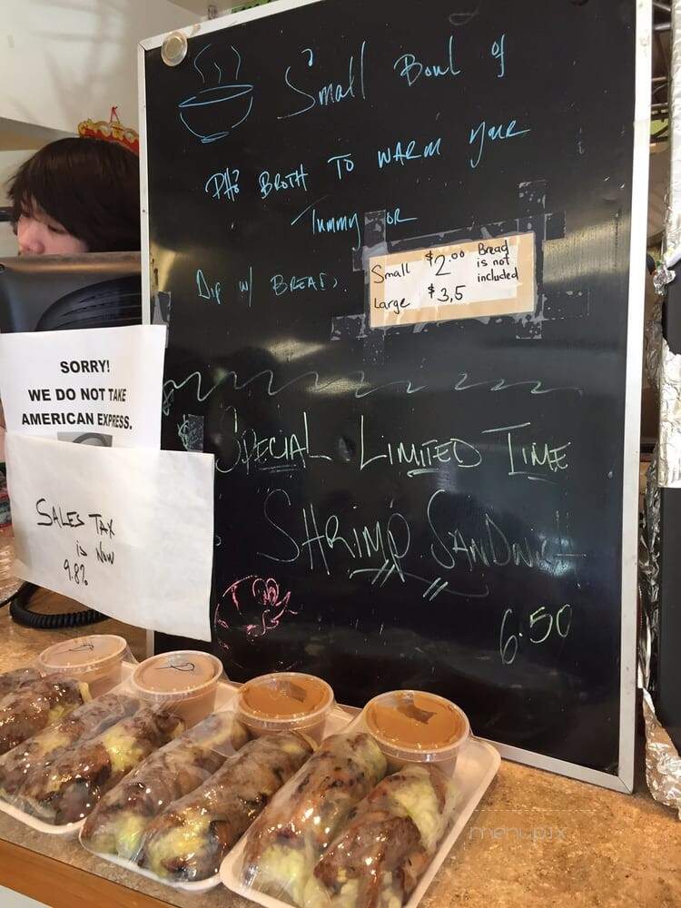 Yeh Yeh's Sandwiches - Lynnwood, WA menu_pic