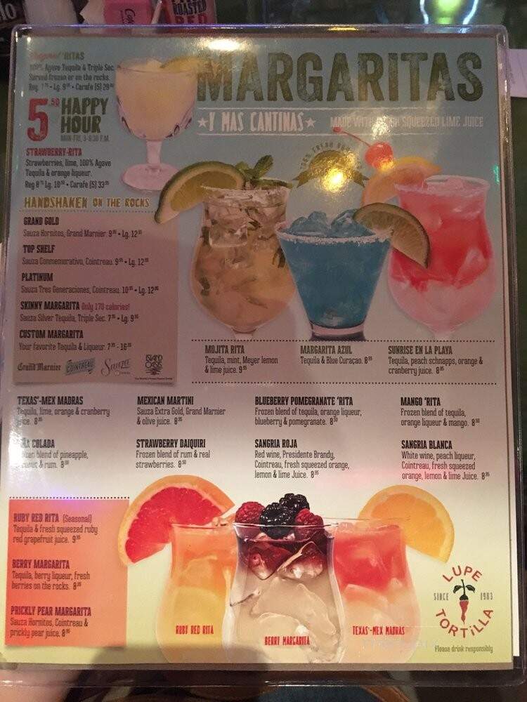 Lupe Tortilla - Cypress, TX menu_pic