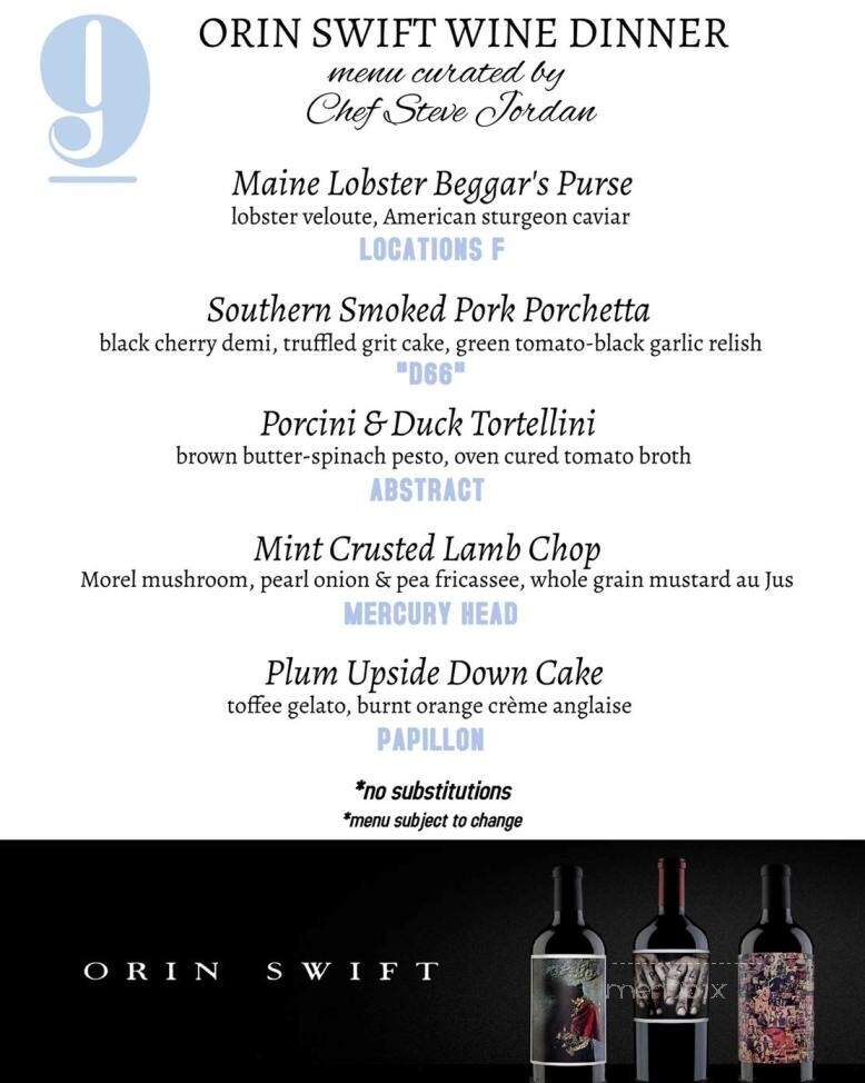 On the Nines - Mooresville, NC menu_pic