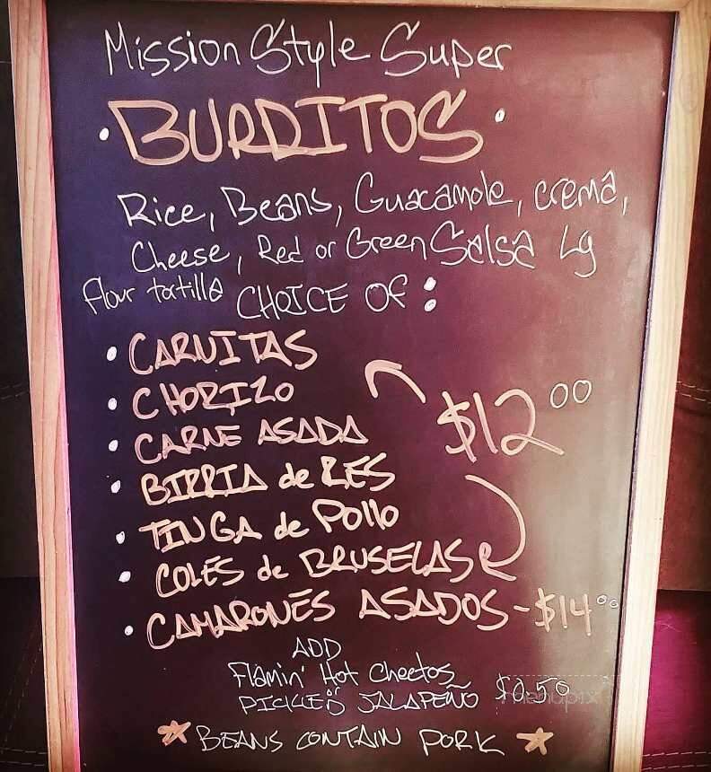 La Tacodilla - West Dennis, MA menu_pic
