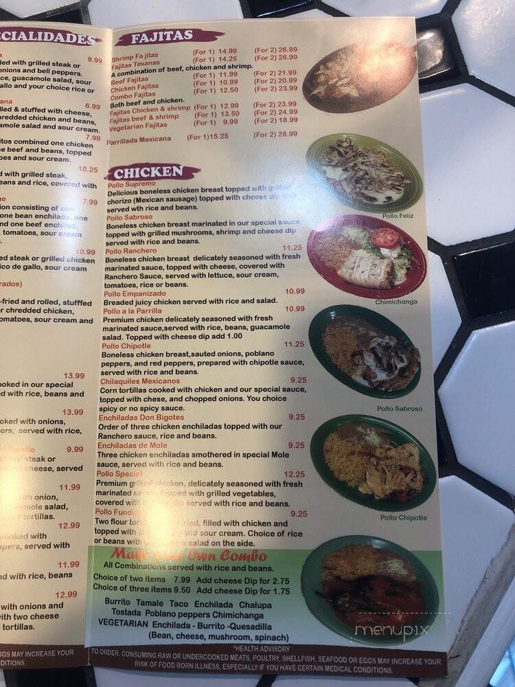 Don Bigotes - Spartanburg, SC menu_pic