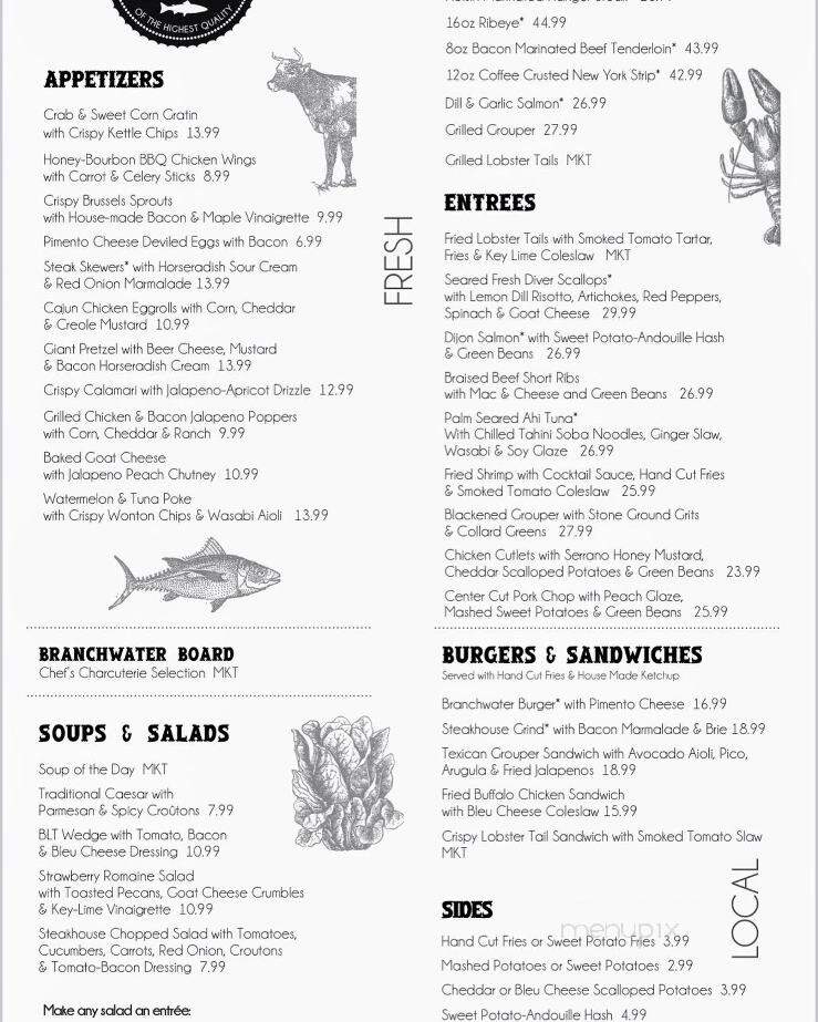 Branchwater - Canton, GA menu_pic