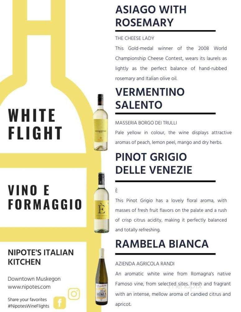 Nipote's Italian Kitchen - Muskegon, MI menu_pic