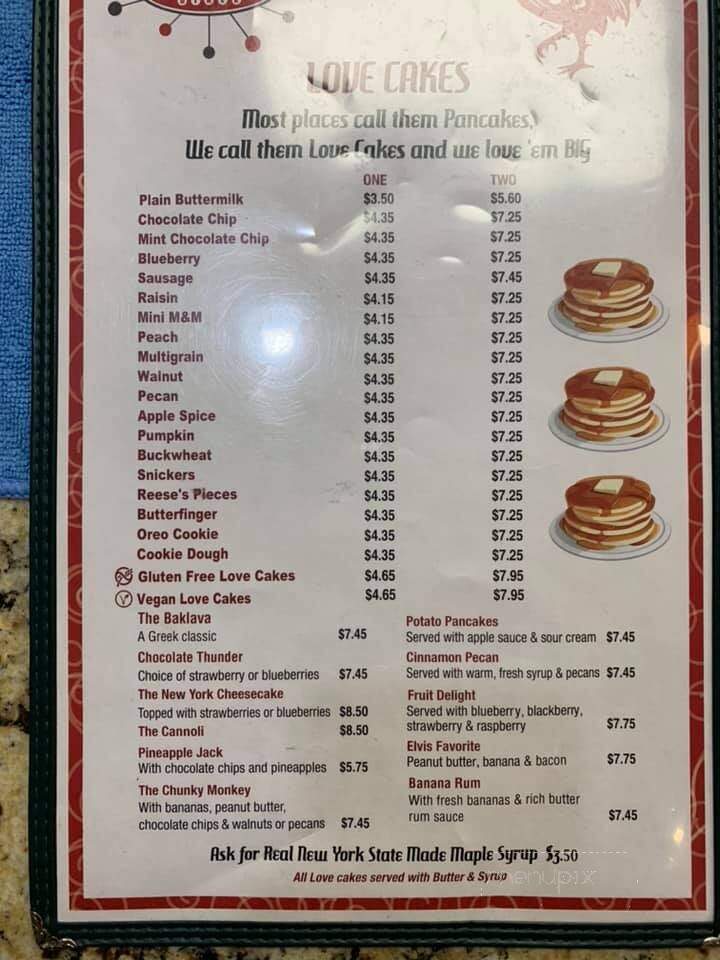 The Original Steve's Diner - Rochester, NY menu_pic