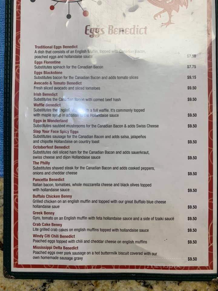 The Original Steve's Diner - Rochester, NY menu_pic