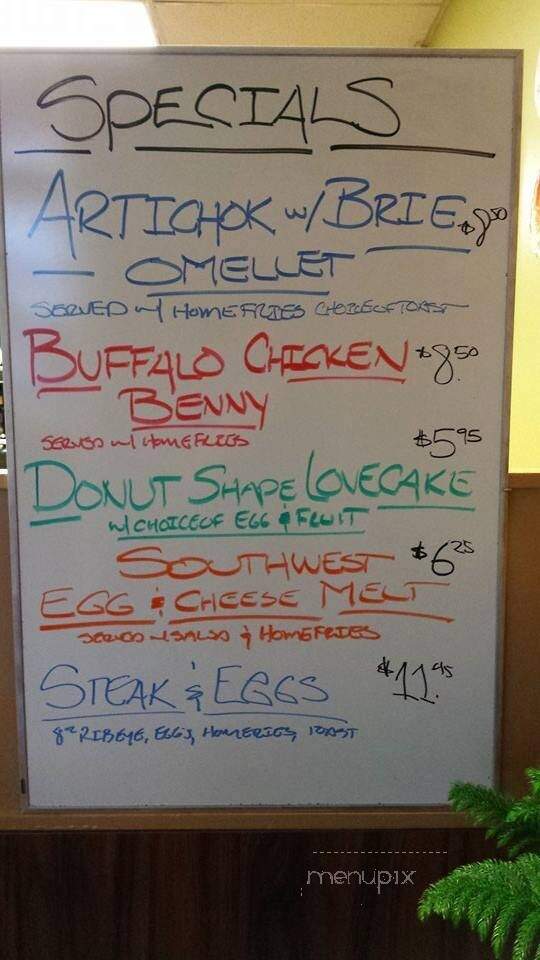 The Original Steve's Diner - Rochester, NY menu_pic