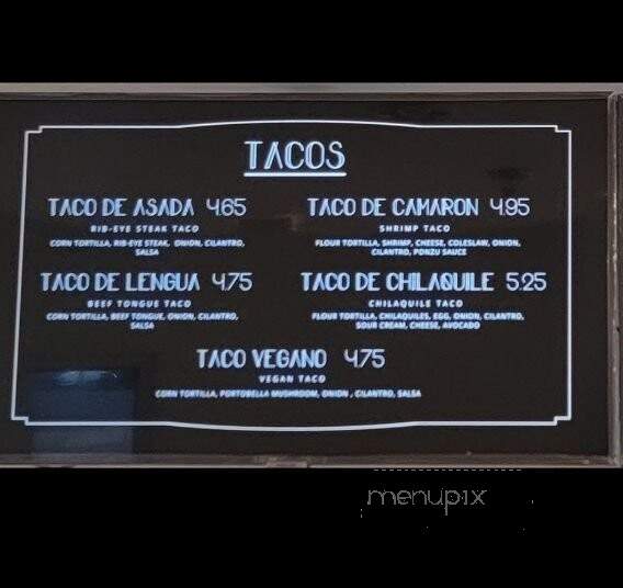Conde - Las Vegas, NV menu_pic