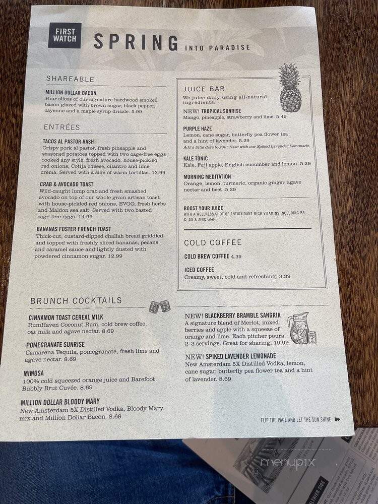 First Watch - Chesapeake, VA menu_pic